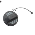 Black plastic Toyota snap-type replacement fuel tank cap