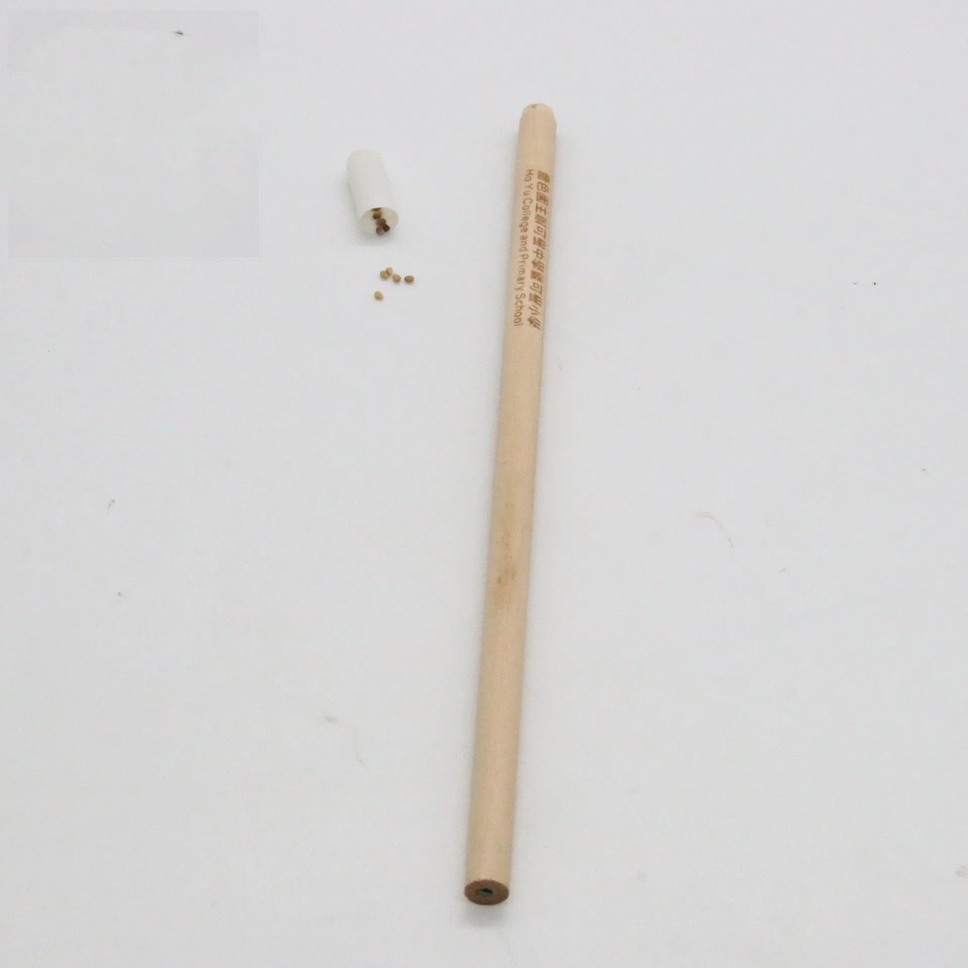 HB seed pencil with degradable plantable capsules in various colours containing flower and vegetable seeds
