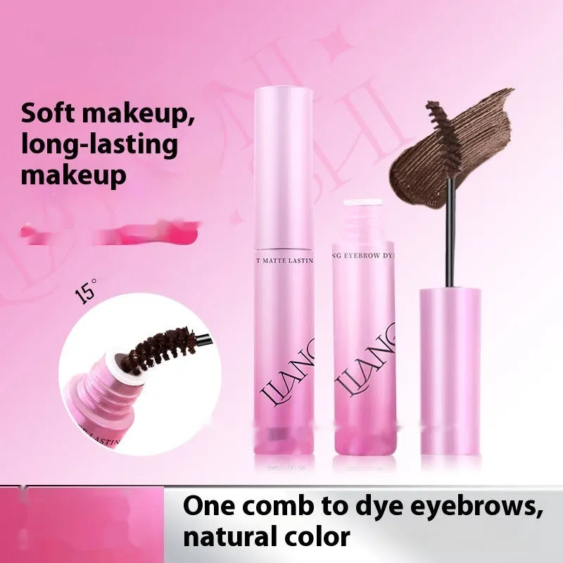 Dual-use eyebrow cream and powder cosmetic in a pot with 4.5g net content.
