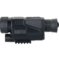 Black digital night vision telescope with rubber coating, 40mm lens, and included storage bag.
