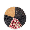 Black Wolfberry Tea Girls Health Care mulberry herbal tea blend in 120g packaging with cup