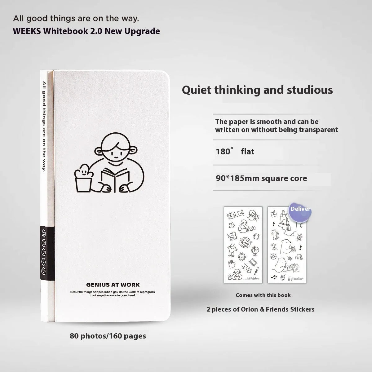 Children's simple style mesh notebook with paper cover in eight colour options including stickers