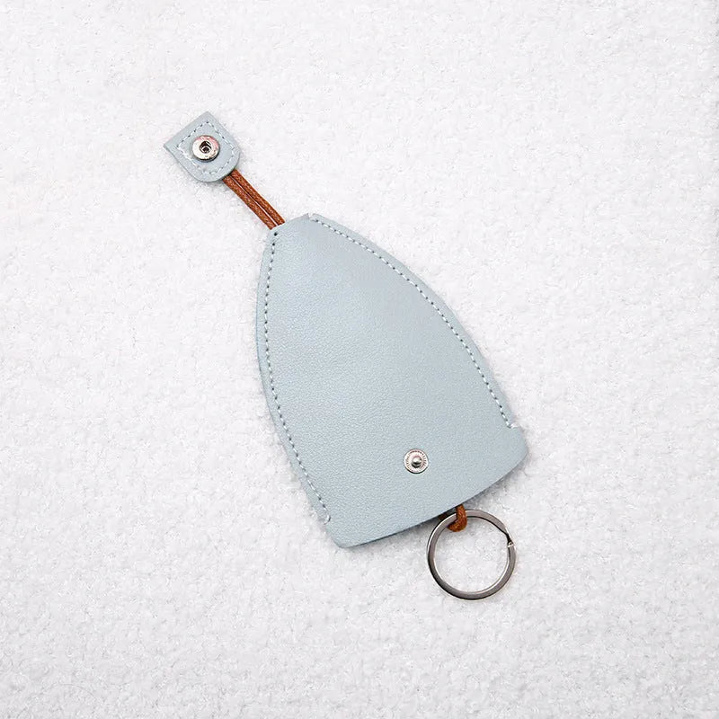 Cartoon design PU leather pull-out car key protector case showing colourful patterns