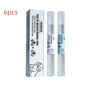 Yegbong pet teeth whitening pen dental care product for dogs and cats with applicator brushes