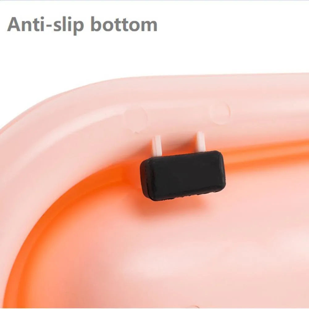 Green leakproof pet bowl set with non-slip rubber base for cats and dogs