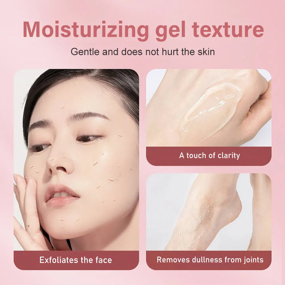 132g moisturising facial exfoliating gel scrub in packaging for universal skin types