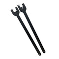 Two alloy steel Land Rover fan wrenches sized 36mm and 40mm for automotive repair
