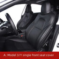Tesla Model 3 and Model Y PVC car seat cover interior package in black or white colour