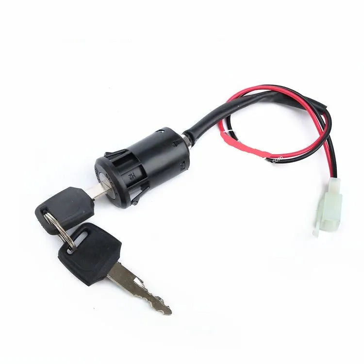 Waterproof electric door lock for vehicles with multiple wiring configuration options