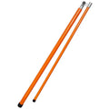 Telescopic fibre glass truck height measuring rod extended fully, showing clear scale markings for height measurement.