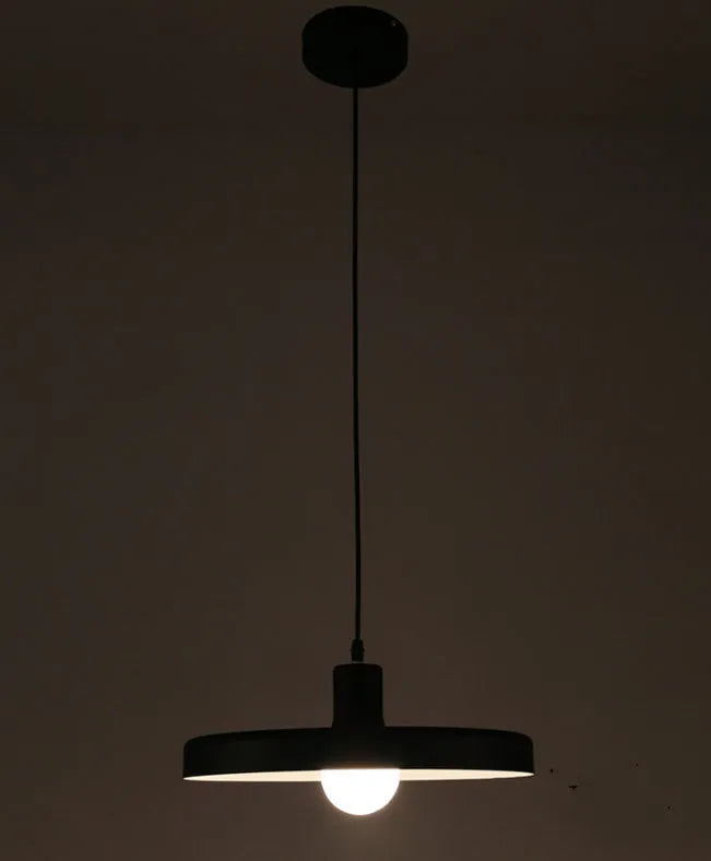 Aluminium alloy ceiling chandelier for restaurant lighting in black or white finish