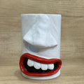 Colourful American-style resin tissue box ornament for desk decoration.