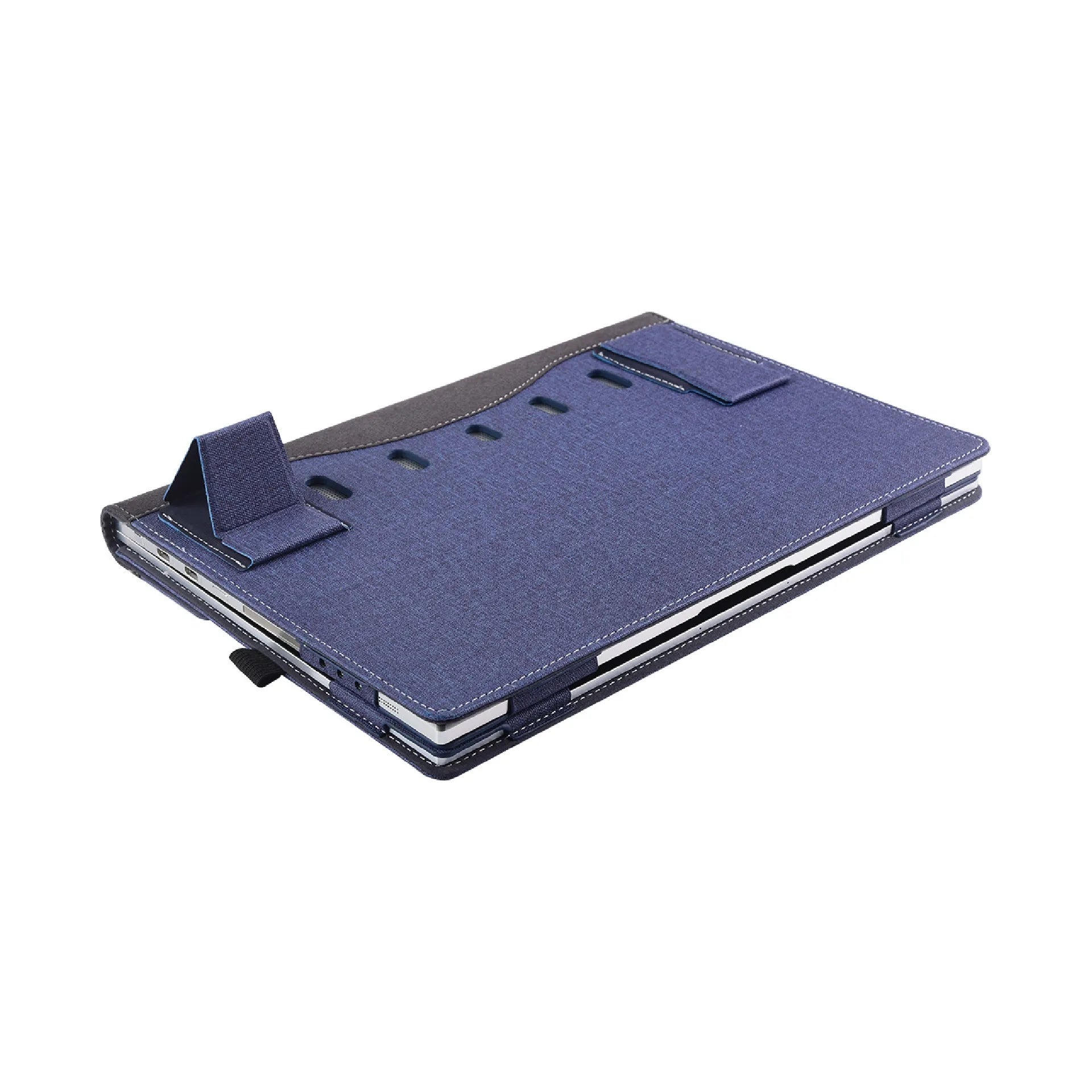 Black imitation leather protective laptop sleeve for Microsoft Surface Laptop 6
