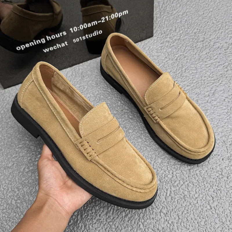 Men's slip-on casual shoes in microfiber available in multiple colours with rubber sole