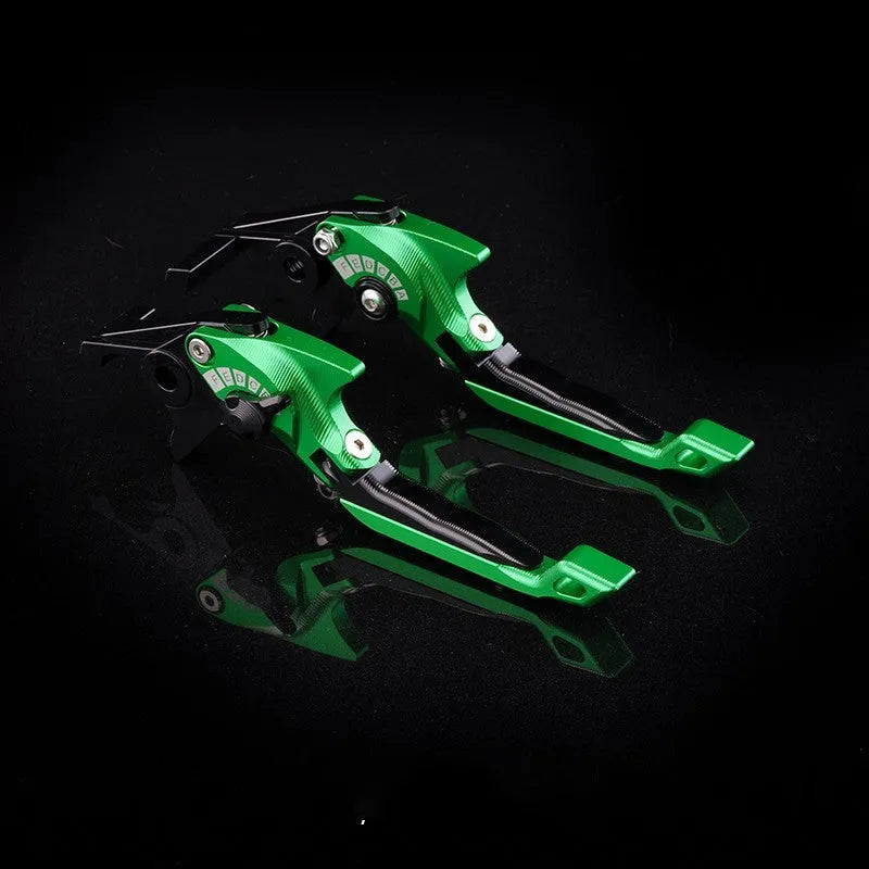 Bicycle horn handle clutch lever with adjustable length mechanism in multiple colour finishes