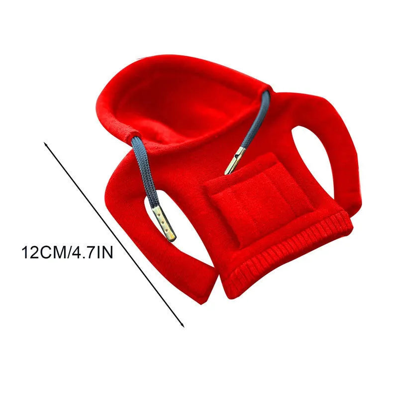 Pure cotton car gear lever sweater decoration in six colour options showing approximate 12cm length