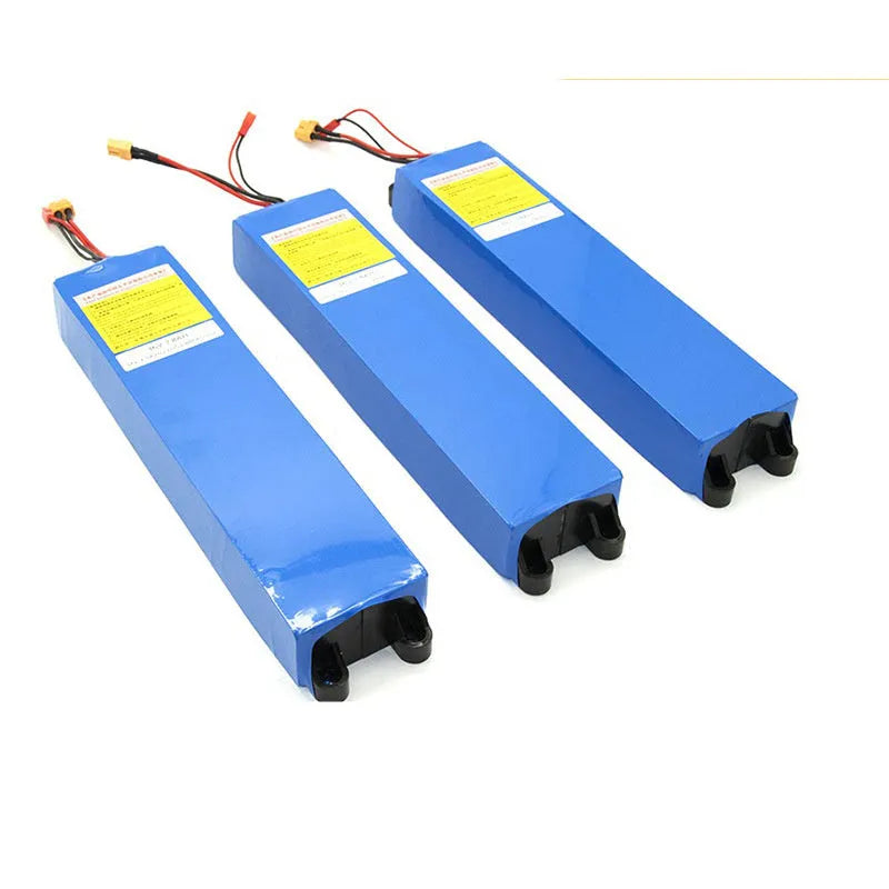 36V lithium battery replacement pack for electric scooters with 6.6Ah, 7.8Ah and 10.4Ah capacity options.