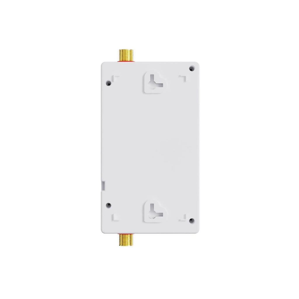Household instant electric water heater with touch remote control and LED display in gold finish