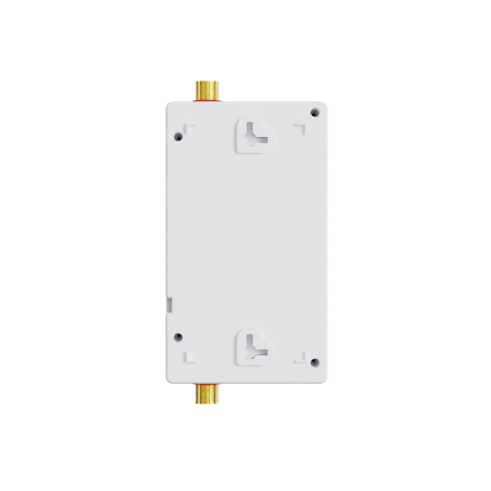 Household instant electric water heater with touch remote control and LED display in gold finish