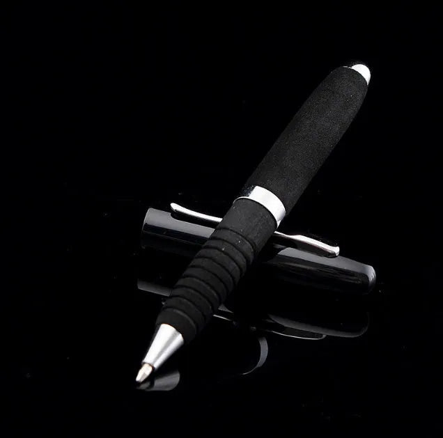 EVA metal cap ballpoint pen with 1.0mm tip showing seven refill colour options