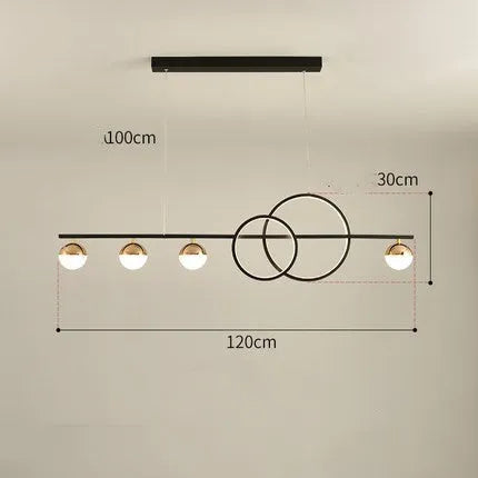 Rectangular aluminium ceiling light in Nordic style with remote control dimming, available in Black or Gold colours