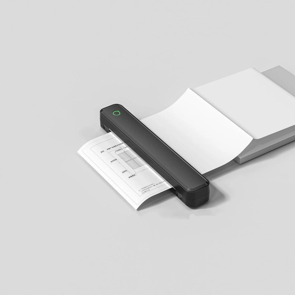 Black or white Bluetooth thermal printer for mobile drawing tasks in home offices
