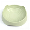 Blue ceramic dog slow feeder bowl with maze puzzle cups for slowing down eating