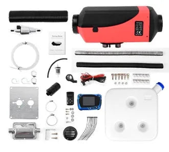 Diesel air heater kit with 10L fuel tank for truck, van, RV, and boat cabin heating