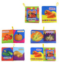Baby early educational palm book with animal theme in OPP bag packaging for infants 0-2 years old
