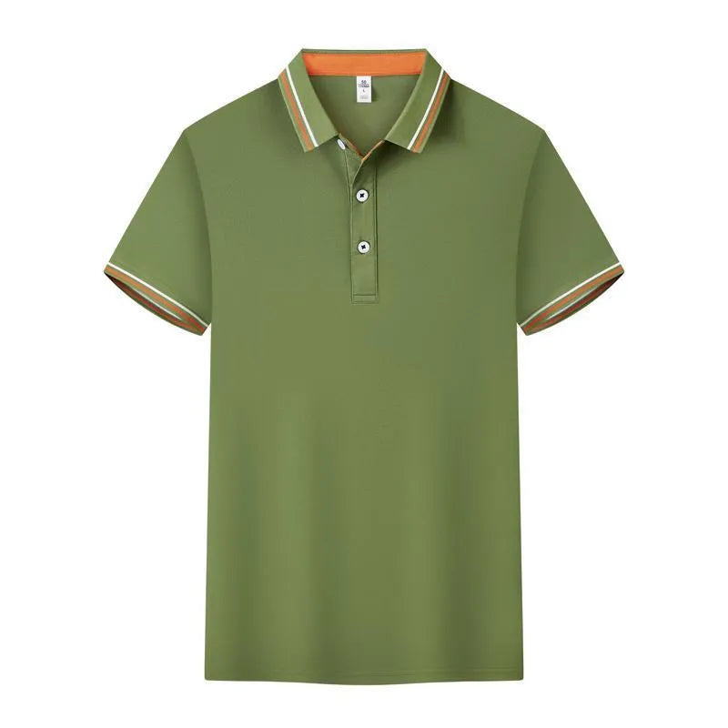 Cotton blend short sleeve polo workwear with collar in slim fit, available in multiple colours and sizes