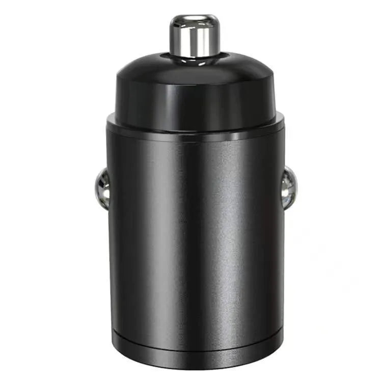Mini dual-port 30W car cigarette lighter charger for USB devices