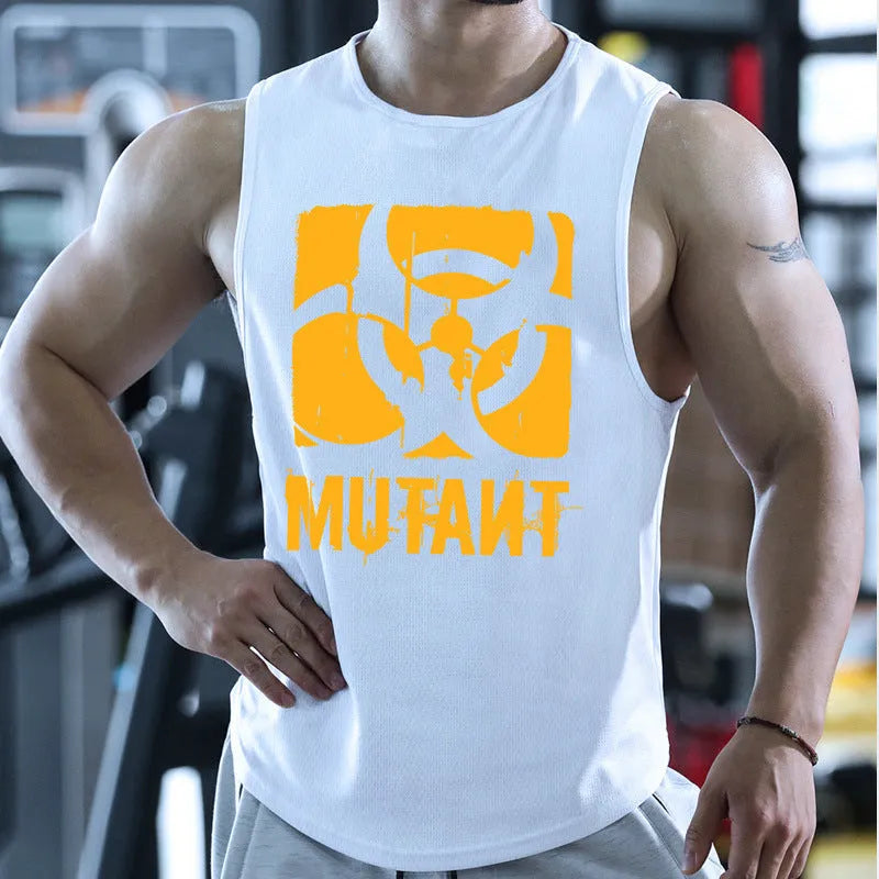 Loose fit polyester training waistcot in multiple colour options including semicircle designs
