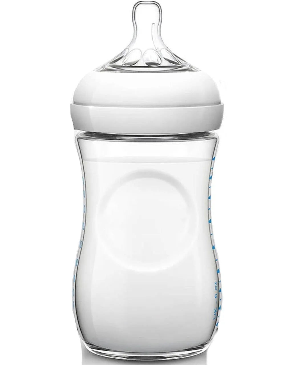 Baby petal nipple feeding bottle 125ml and 330ml, transparent pink purple light blue, no handle