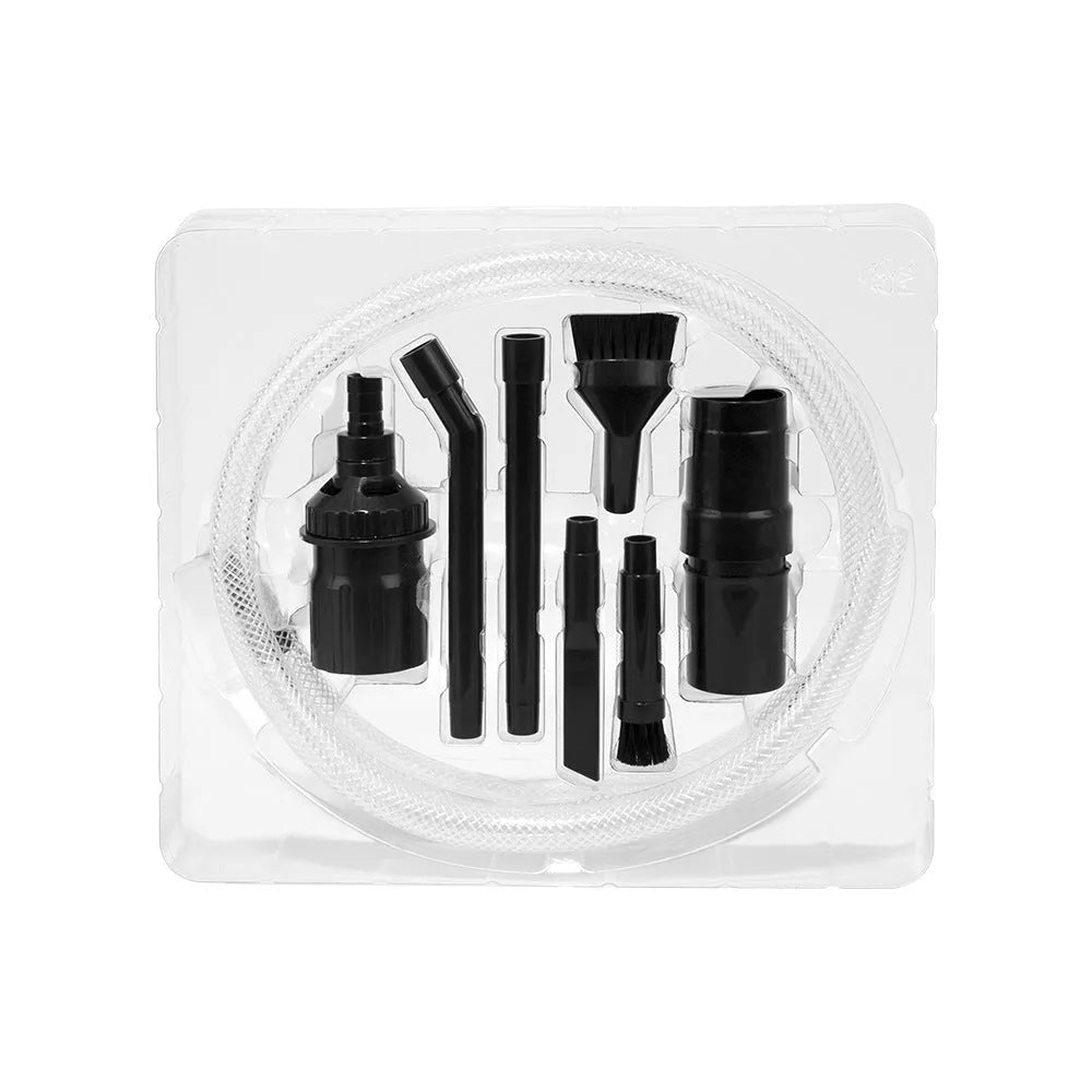 Eight-piece set of small multifunctional vacuum cleaner suction heads for cleaning spaces under 10 square metres