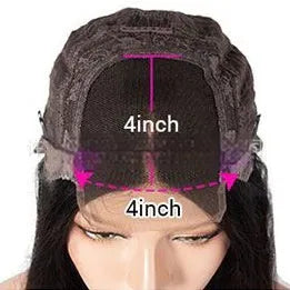 Human hair gradient colour lace front wig showing natural-looking hairline and length options
