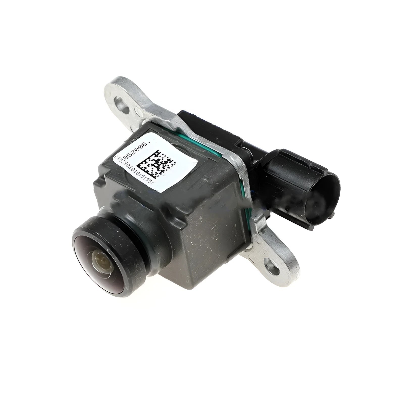 Black plastic rear view reversing camera for Dodge Ram trucks on a white background