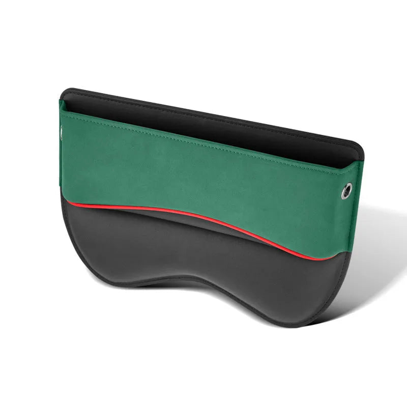 Waterproof leather car seat storage box in a choice of five suede-matching colours.