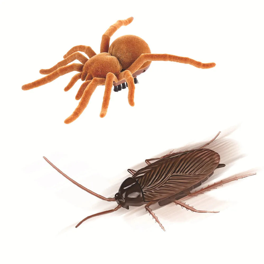 Automatic vibration pet toy in cockroach, dragonfly, tarantula or mouse design measuring 11x5 cm