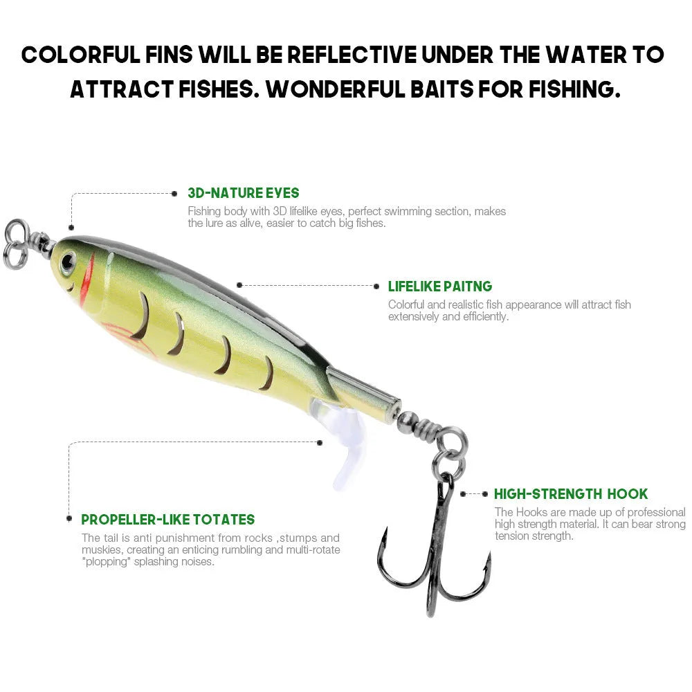 7.5cm fishing bait lure with 8g weight in freshwater predator fishing colours