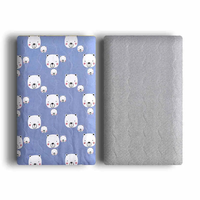 Colourful double-sided cotton velvet pet blanket with dinosaur and cartoon bear designs, shown in multiple sizes.