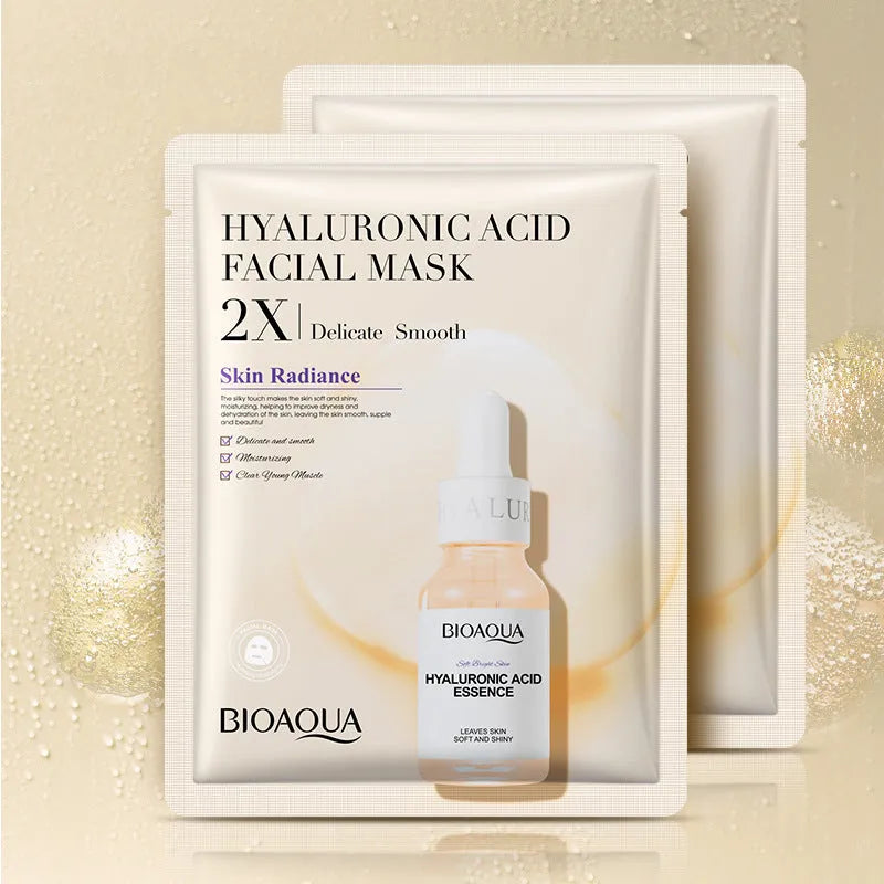 Collagen and hyaluronic acid gel facial sheet mask 30g single use