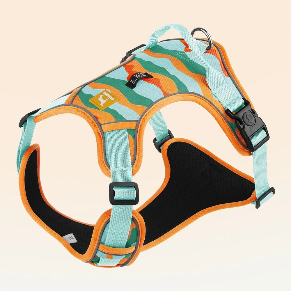 Reflective dog chest and back walking rope with Oxford cloth material in multiple colours