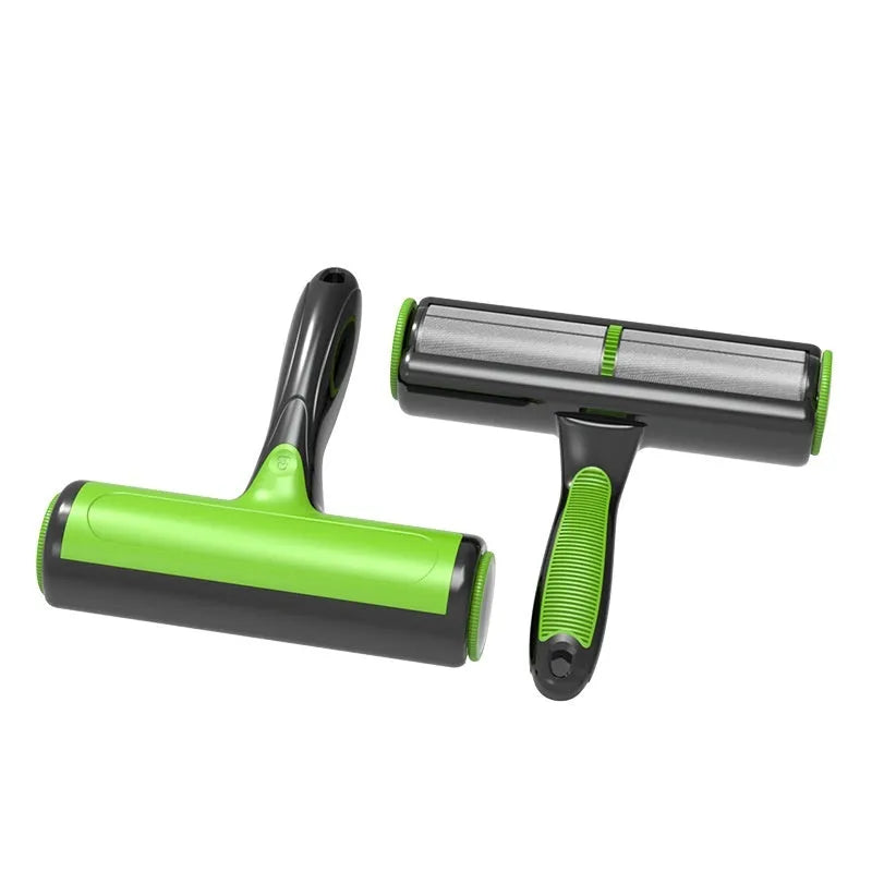 Automatic cleaning pet hair lint roller for sofa and furniture with two-way design