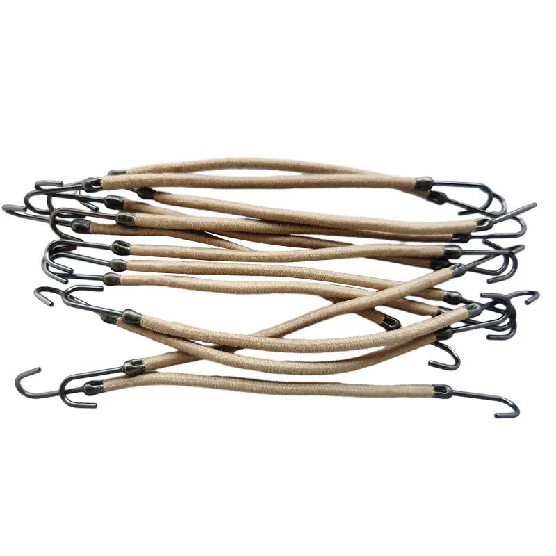 Close-up of a double hook hair tool for wigs in a solid colour on a white background.