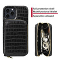 Two-in-one magnetic PU leather phone case for iPhone 14 available in black colour
