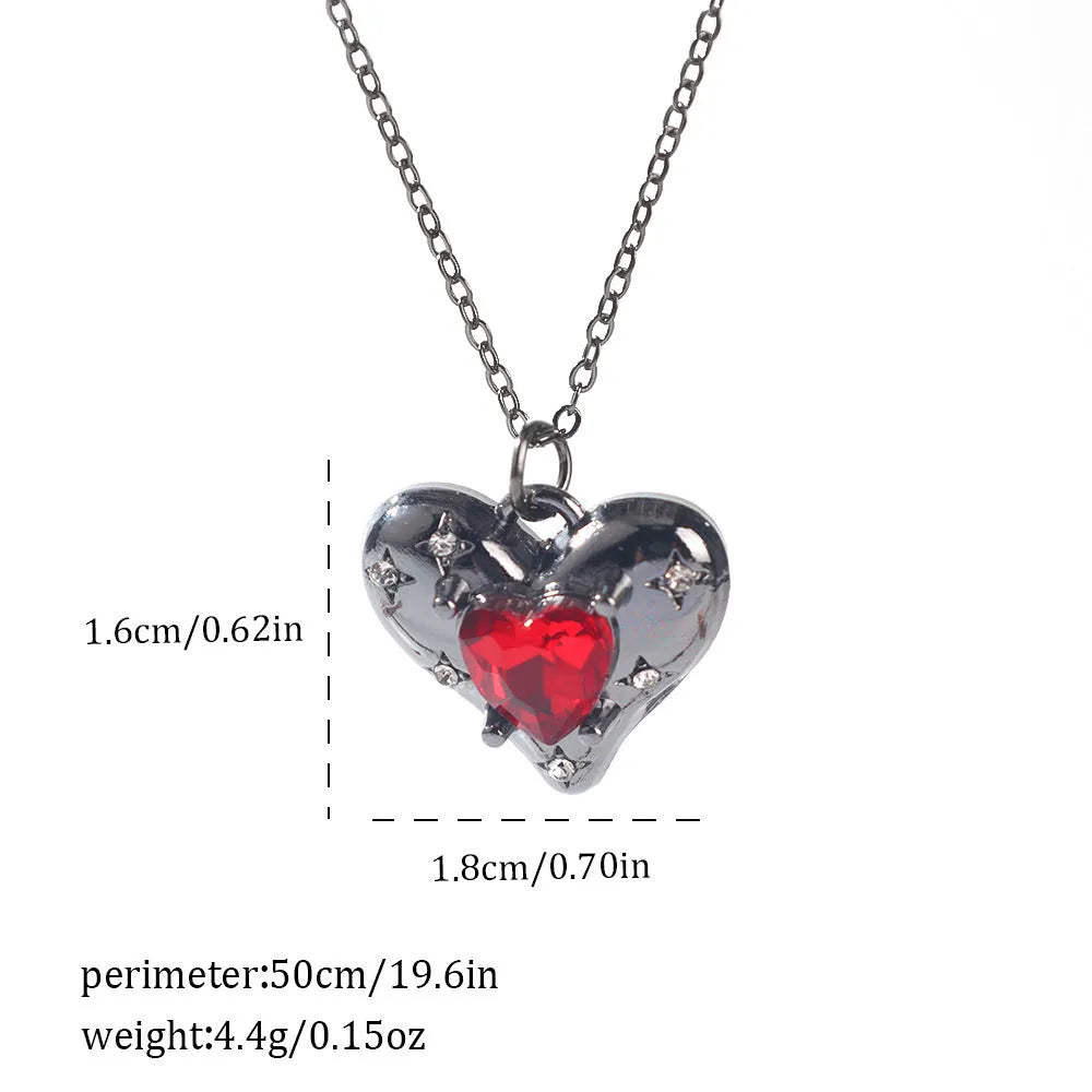 Dark style Halloween necklace with spider and bat pendant designs in electroplated zinc alloy