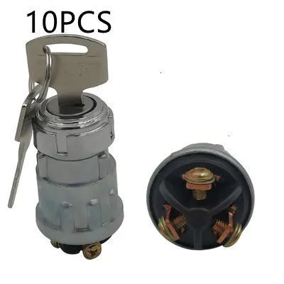 Copper automotive ignition switch with key for trucks and forklifts