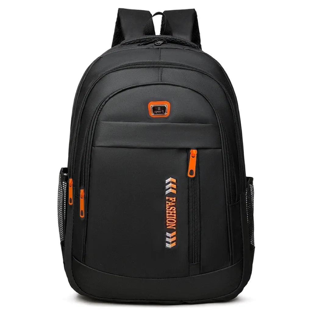 20-35 litre black Oxford cloth backpack with air pillow straps for business travel