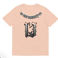 Men's black casual T-shirt with a 3D digital print design on the front, featuring a round neck and short sleeves.