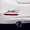 Plastic reflective bumper sticker measuring 16cm by 3.8cm in British style